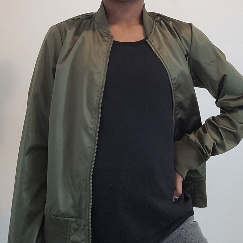 Satin bomber jacket